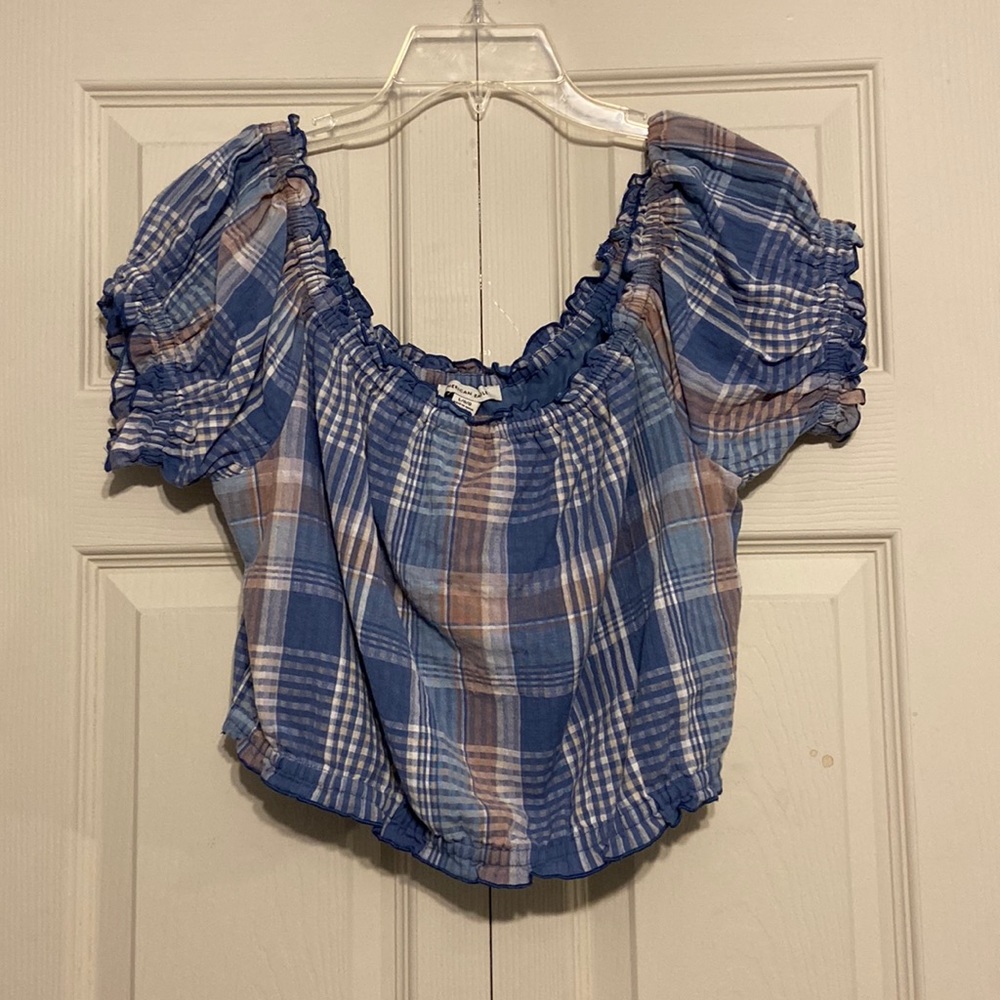 American Eagle Plaid Top